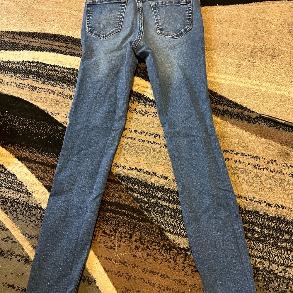 Children blue jeans